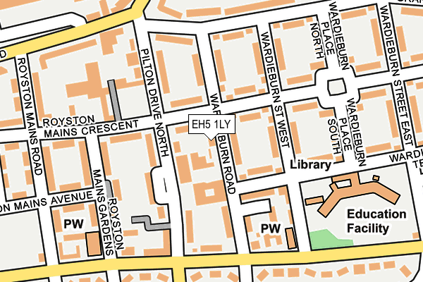 EH5 1LY map - OS OpenMap – Local (Ordnance Survey)