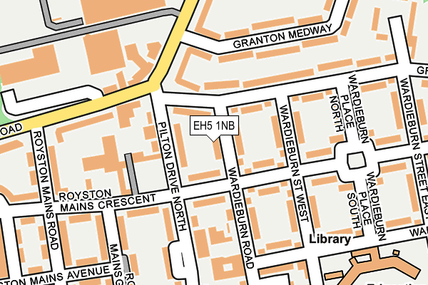 EH5 1NB map - OS OpenMap – Local (Ordnance Survey)