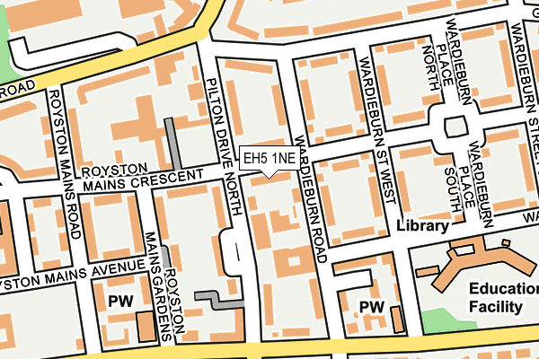 EH5 1NE map - OS OpenMap – Local (Ordnance Survey)