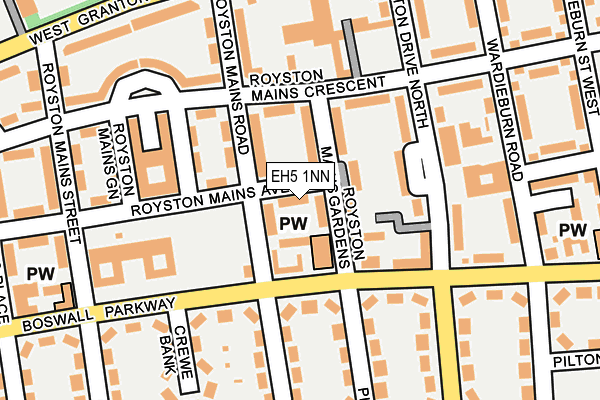 EH5 1NN map - OS OpenMap – Local (Ordnance Survey)