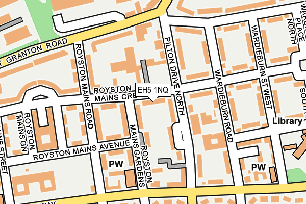 EH5 1NQ map - OS OpenMap – Local (Ordnance Survey)