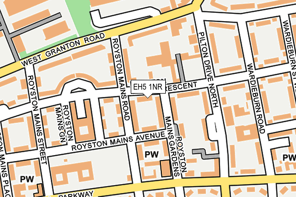 EH5 1NR map - OS OpenMap – Local (Ordnance Survey)