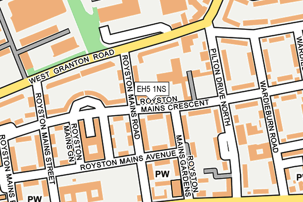 EH5 1NS map - OS OpenMap – Local (Ordnance Survey)