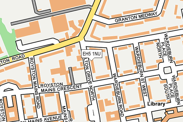 EH5 1NU map - OS OpenMap – Local (Ordnance Survey)