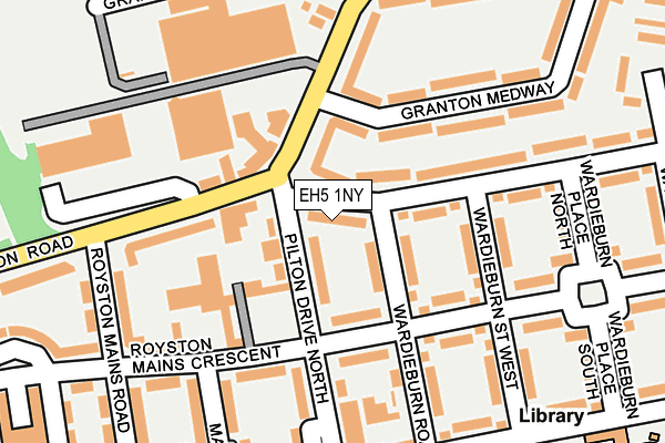 EH5 1NY map - OS OpenMap – Local (Ordnance Survey)