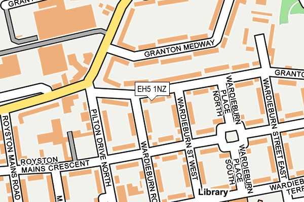 EH5 1NZ map - OS OpenMap – Local (Ordnance Survey)