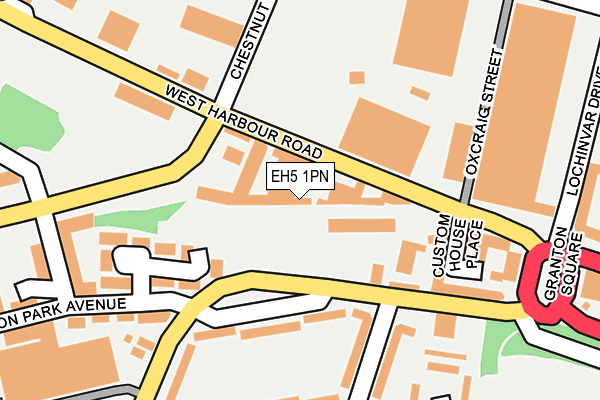 EH5 1PN map - OS OpenMap – Local (Ordnance Survey)