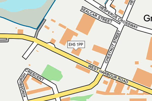 EH5 1PP map - OS OpenMap – Local (Ordnance Survey)