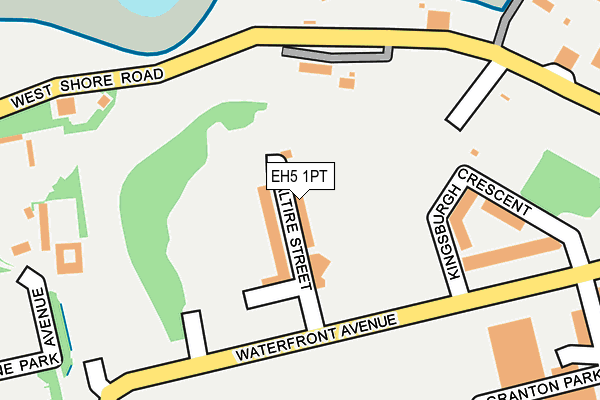 EH5 1PT map - OS OpenMap – Local (Ordnance Survey)