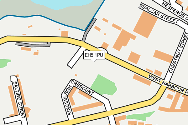 EH5 1PU map - OS OpenMap – Local (Ordnance Survey)