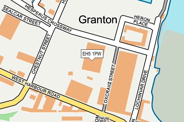 EH5 1PW map - OS OpenMap – Local (Ordnance Survey)