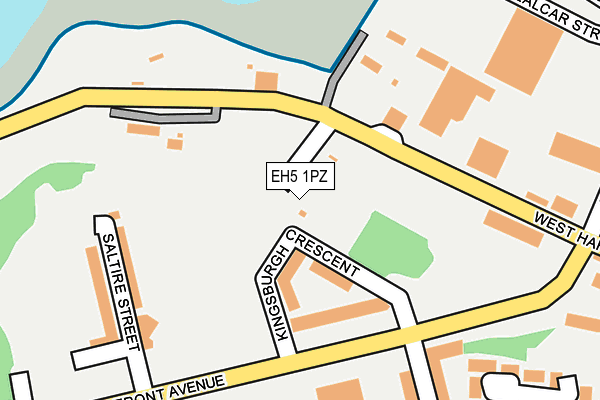 EH5 1PZ map - OS OpenMap – Local (Ordnance Survey)