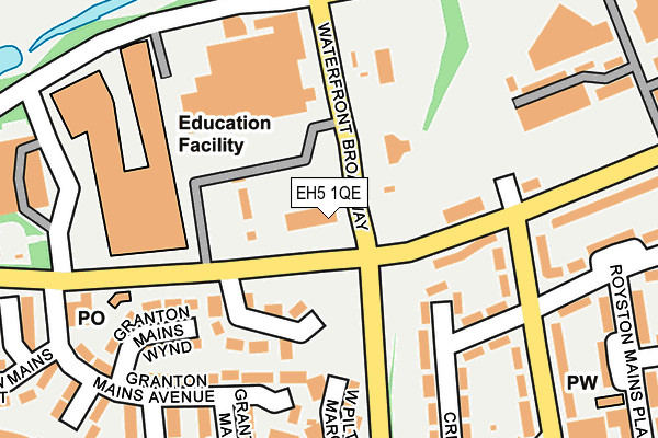 EH5 1QE map - OS OpenMap – Local (Ordnance Survey)