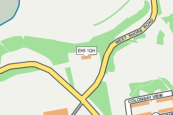 EH5 1QH map - OS OpenMap – Local (Ordnance Survey)