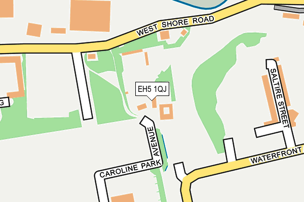 EH5 1QJ map - OS OpenMap – Local (Ordnance Survey)