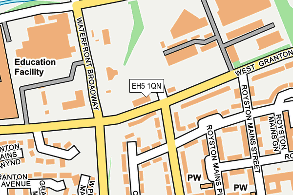 EH5 1QN map - OS OpenMap – Local (Ordnance Survey)