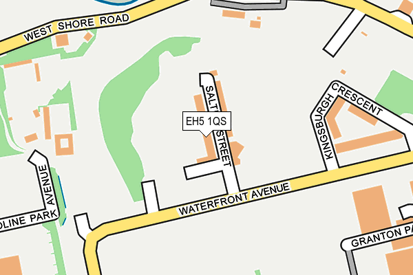 EH5 1QS map - OS OpenMap – Local (Ordnance Survey)