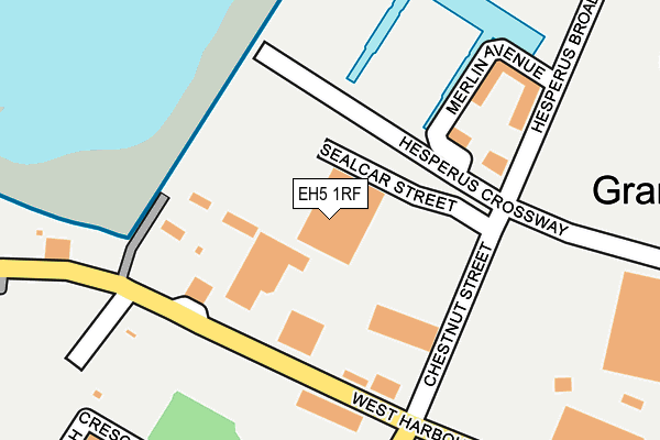 EH5 1RF map - OS OpenMap – Local (Ordnance Survey)