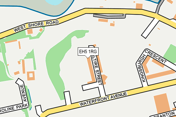 EH5 1RG map - OS OpenMap – Local (Ordnance Survey)