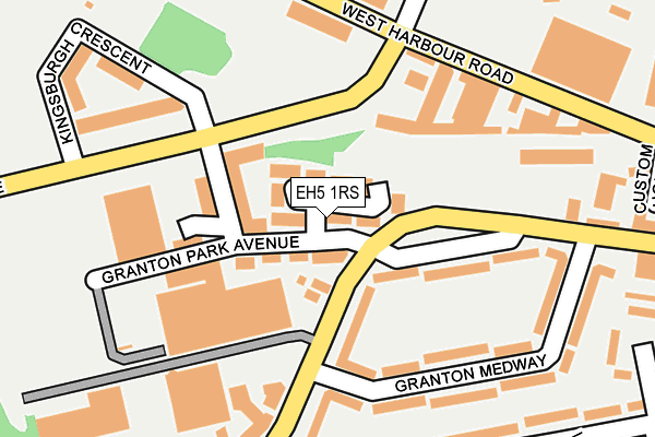 EH5 1RS map - OS OpenMap – Local (Ordnance Survey)