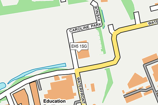 EH5 1SG map - OS OpenMap – Local (Ordnance Survey)