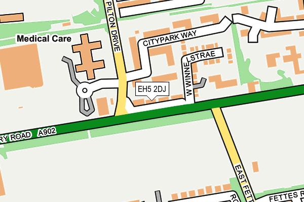 EH5 2DJ map - OS OpenMap – Local (Ordnance Survey)