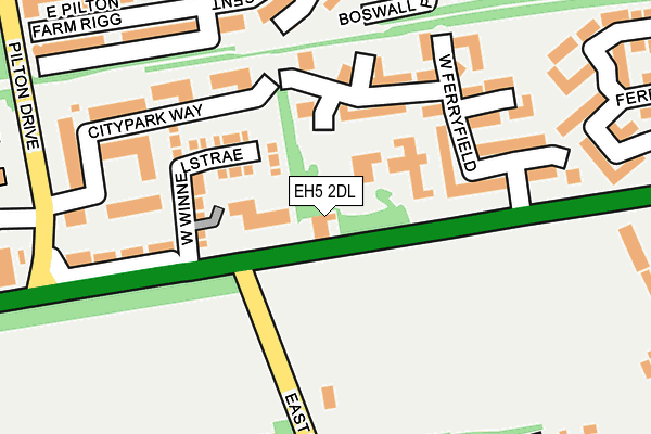 EH5 2DL map - OS OpenMap – Local (Ordnance Survey)