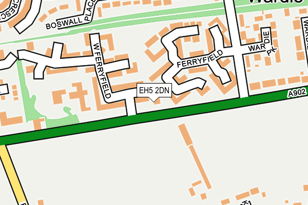 EH5 2DN map - OS OpenMap – Local (Ordnance Survey)