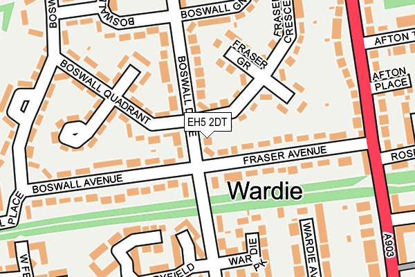 EH5 2DT map - OS OpenMap – Local (Ordnance Survey)