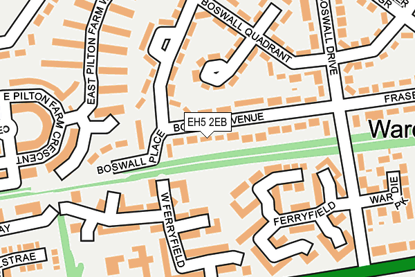 EH5 2EB map - OS OpenMap – Local (Ordnance Survey)