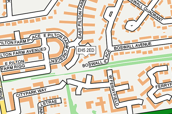 EH5 2ED map - OS OpenMap – Local (Ordnance Survey)