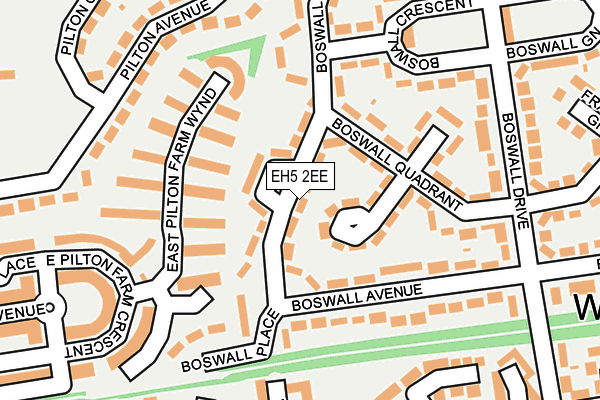 EH5 2EE map - OS OpenMap – Local (Ordnance Survey)