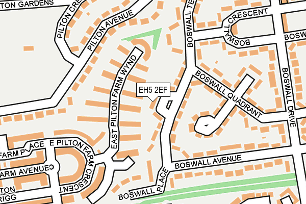 EH5 2EF map - OS OpenMap – Local (Ordnance Survey)