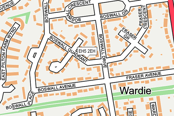 EH5 2EH map - OS OpenMap – Local (Ordnance Survey)