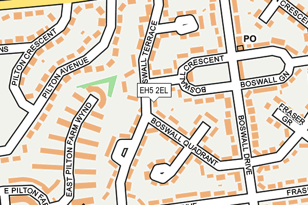 EH5 2EL map - OS OpenMap – Local (Ordnance Survey)