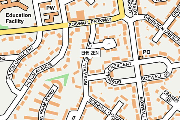 EH5 2EN map - OS OpenMap – Local (Ordnance Survey)