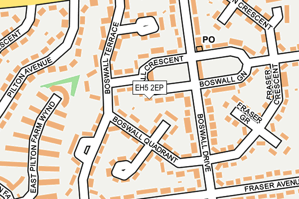 EH5 2EP map - OS OpenMap – Local (Ordnance Survey)