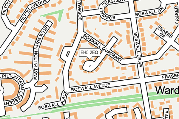 EH5 2EQ map - OS OpenMap – Local (Ordnance Survey)