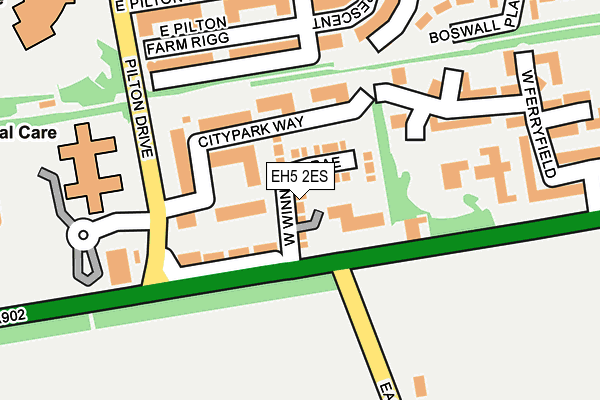 EH5 2ES map - OS OpenMap – Local (Ordnance Survey)