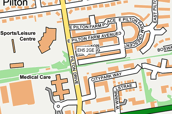 EH5 2GE map - OS OpenMap – Local (Ordnance Survey)