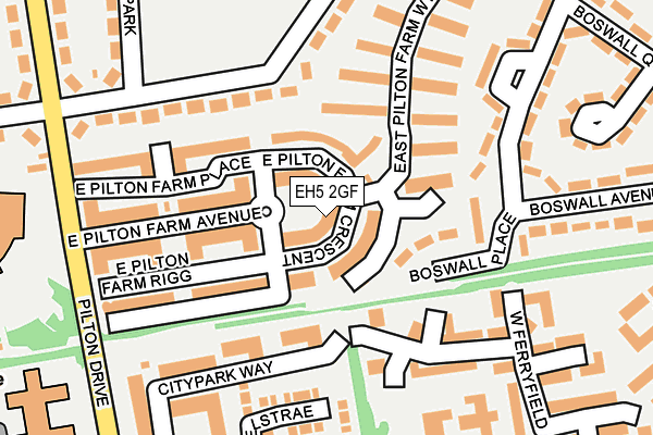 EH5 2GF map - OS OpenMap – Local (Ordnance Survey)