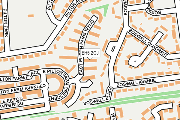 EH5 2GJ map - OS OpenMap – Local (Ordnance Survey)