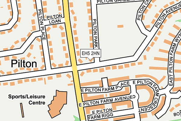 EH5 2HN map - OS OpenMap – Local (Ordnance Survey)