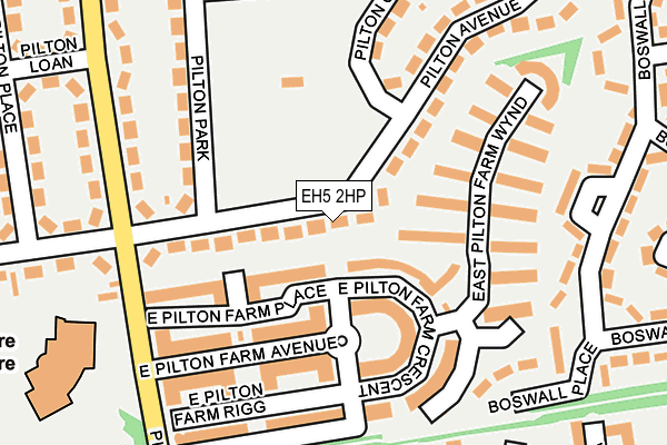 EH5 2HP map - OS OpenMap – Local (Ordnance Survey)