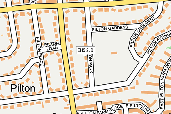 EH5 2JB map - OS OpenMap – Local (Ordnance Survey)