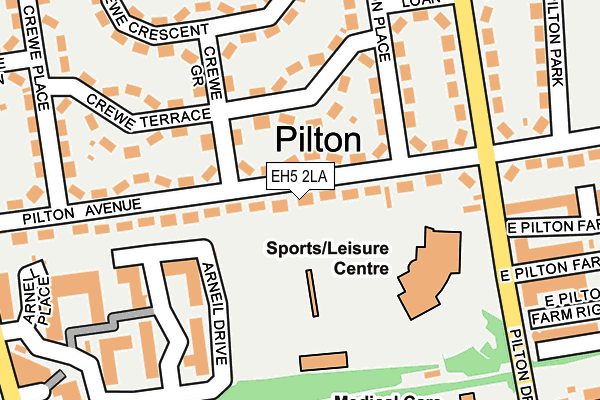 EH5 2LA map - OS OpenMap – Local (Ordnance Survey)