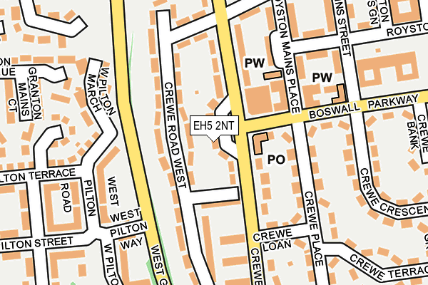 EH5 2NT map - OS OpenMap – Local (Ordnance Survey)