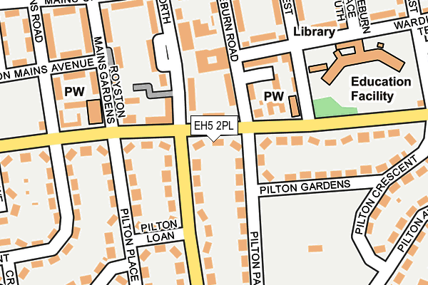EH5 2PL map - OS OpenMap – Local (Ordnance Survey)