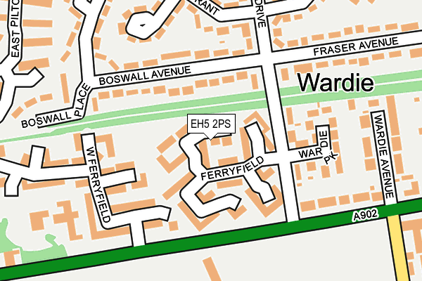 EH5 2PS map - OS OpenMap – Local (Ordnance Survey)