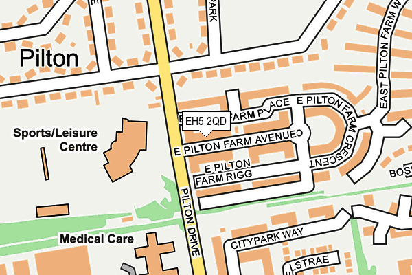 EH5 2QD map - OS OpenMap – Local (Ordnance Survey)